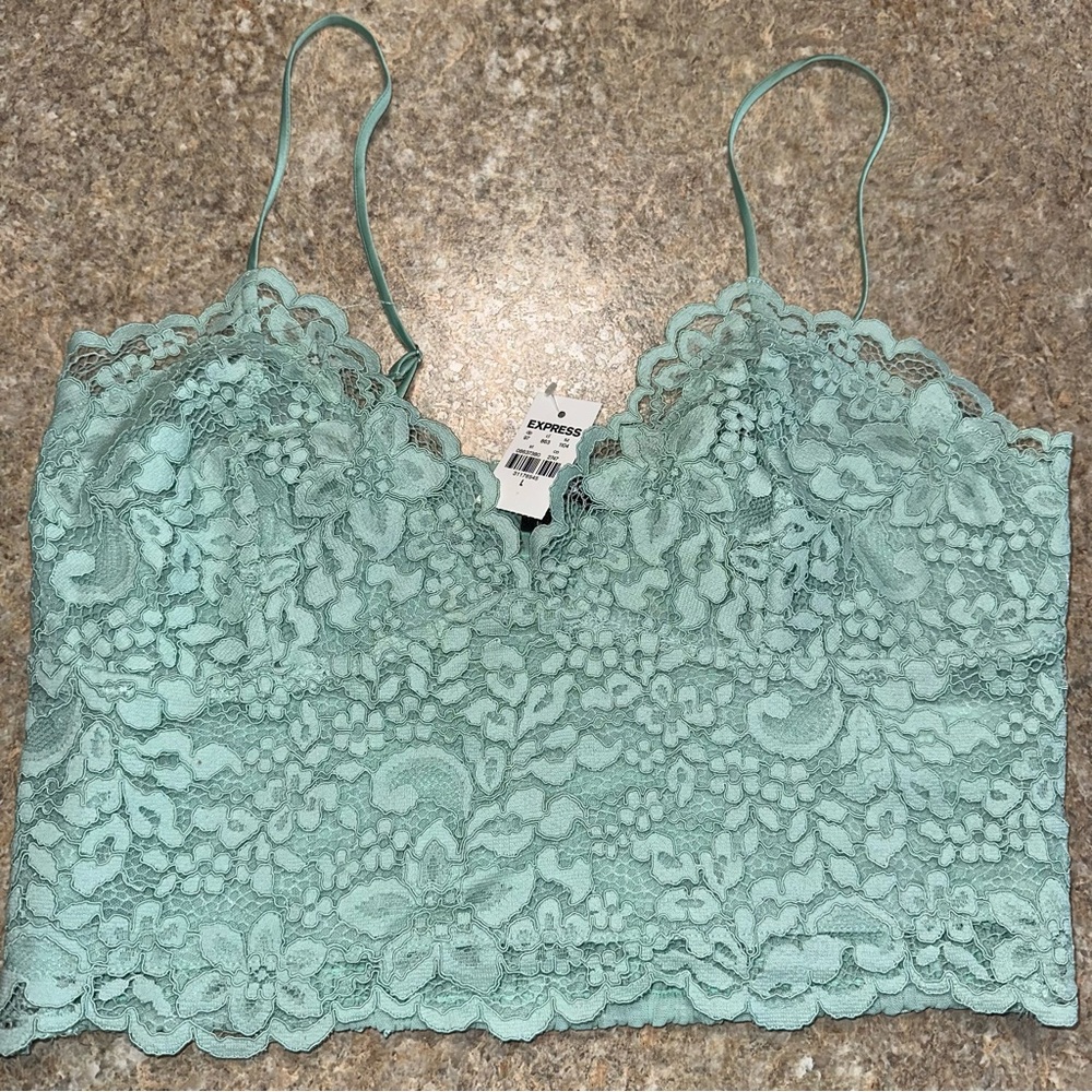 Mint Green Lace Bralette